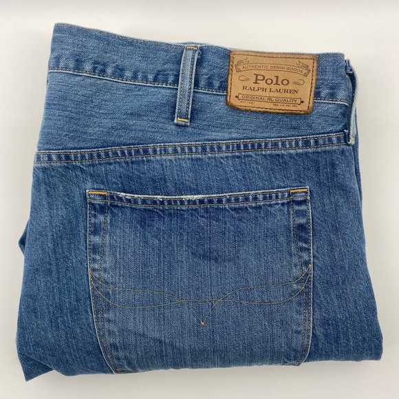 Polo Ralph Lauren Other - Polo‎ Ralph Lauren Jeans Mens 42x33 Blue Straight Leg Denim Authentic Goods